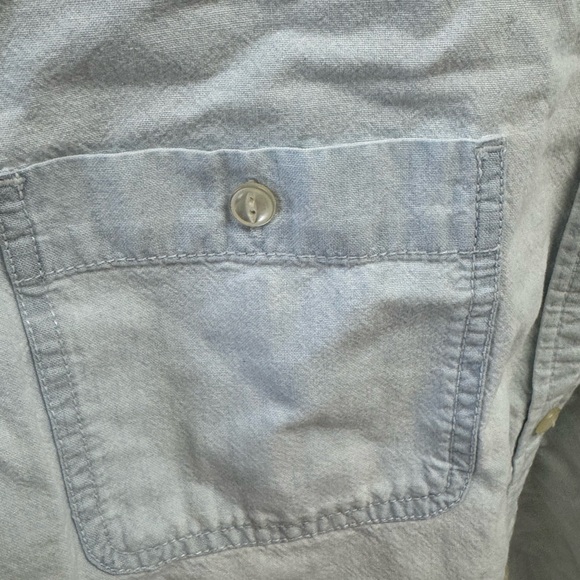 Ralph Lauren Jeans LRL denim button down jean shirt 19-20in pit L-25 MED - Picture 5 of 7